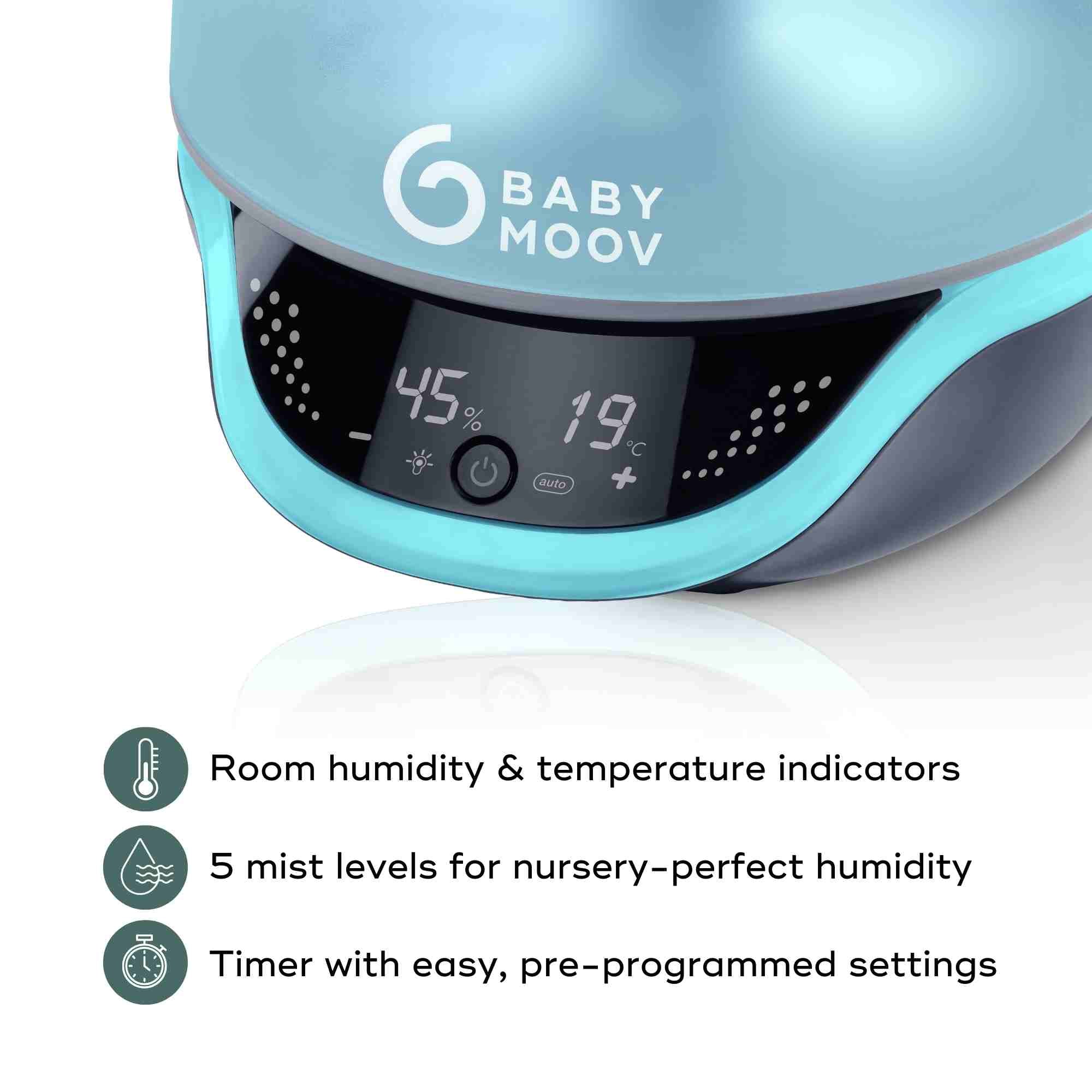 Hygro Plus Humidifier 3-in-1 Baby Humidifier, Diffuser & Nightlight