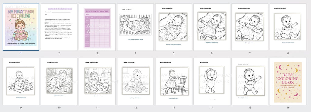 Twelve Months. One Beautiful Baby Girl Story.