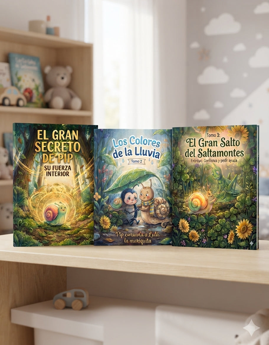 Colección Digital "Las Aventuras de Pip" Trilogia de cuentos de Crecimiento Emocional